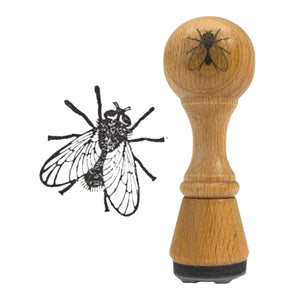 Fliege Holzstempel