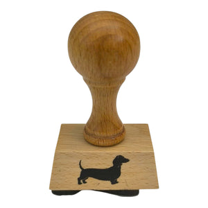 Dackel Holzstempel