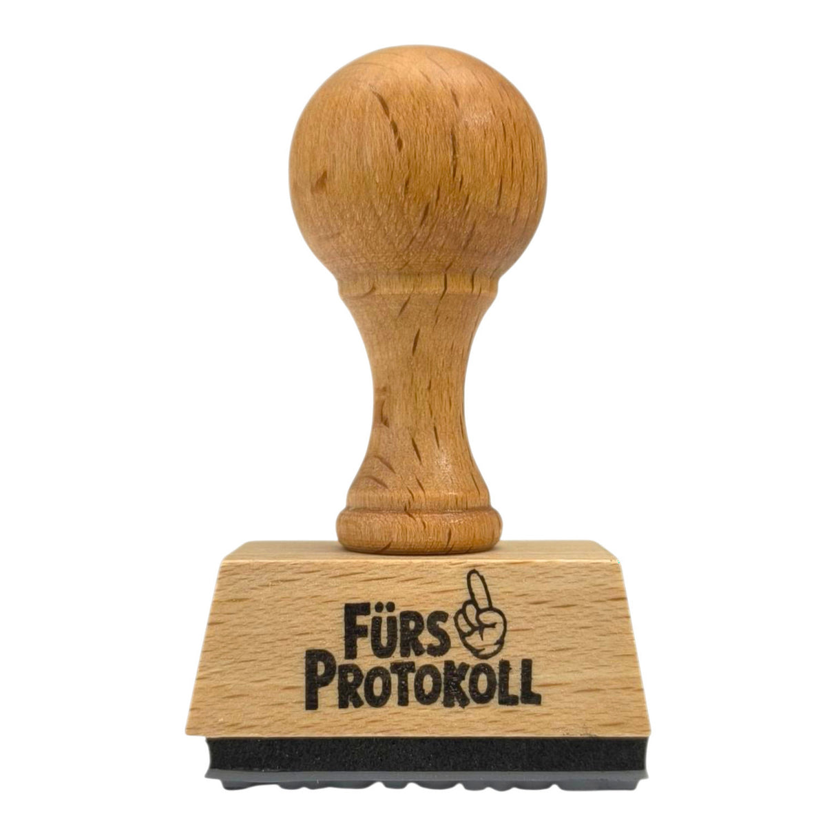Fürs Protokoll Holzstempel