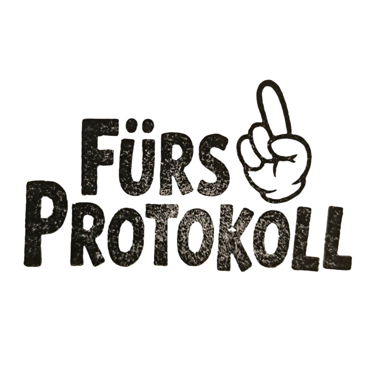 Fürs Protokoll Holzstempel