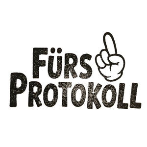 Fürs Protokoll Holzstempel