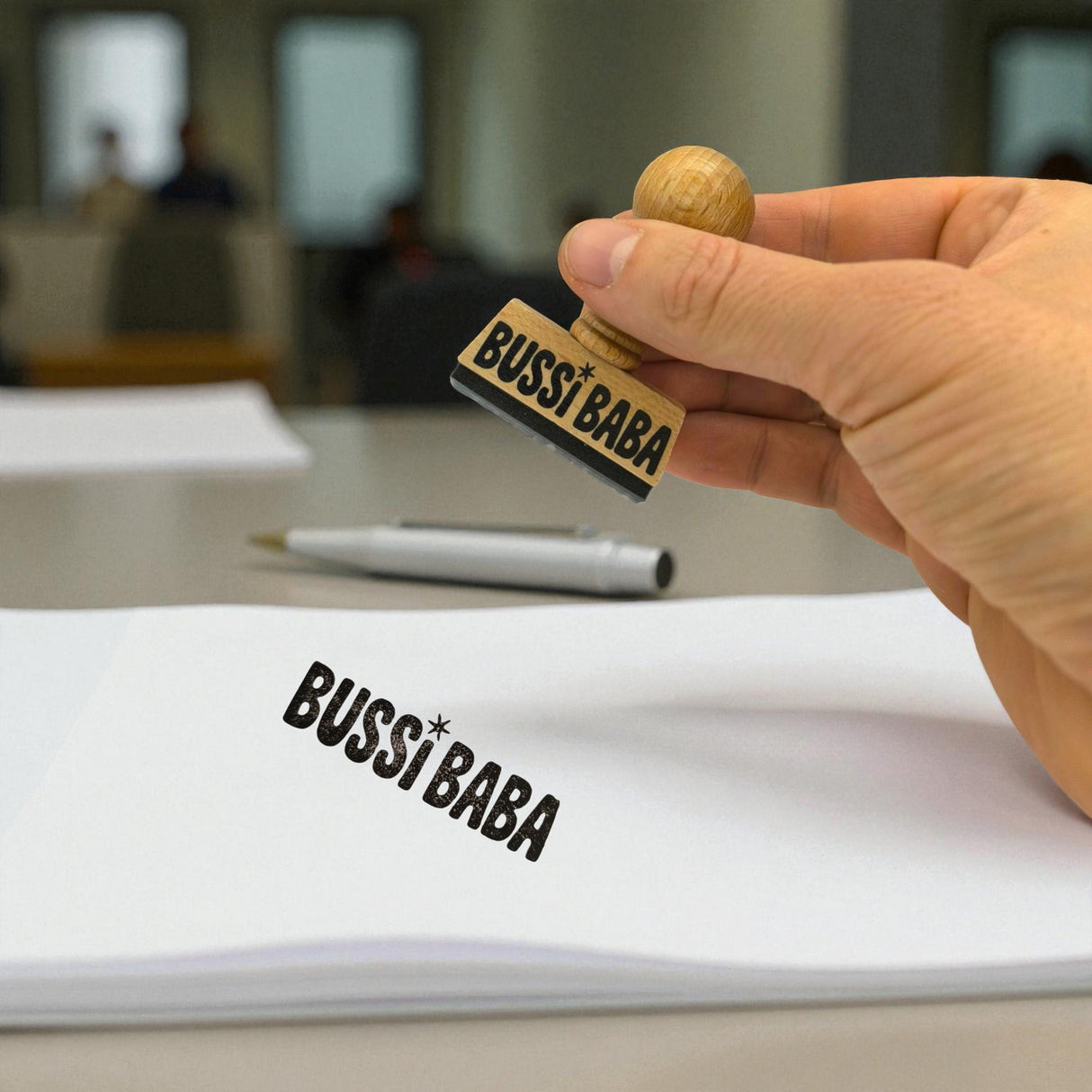 Bussi Baba Holzstempel
