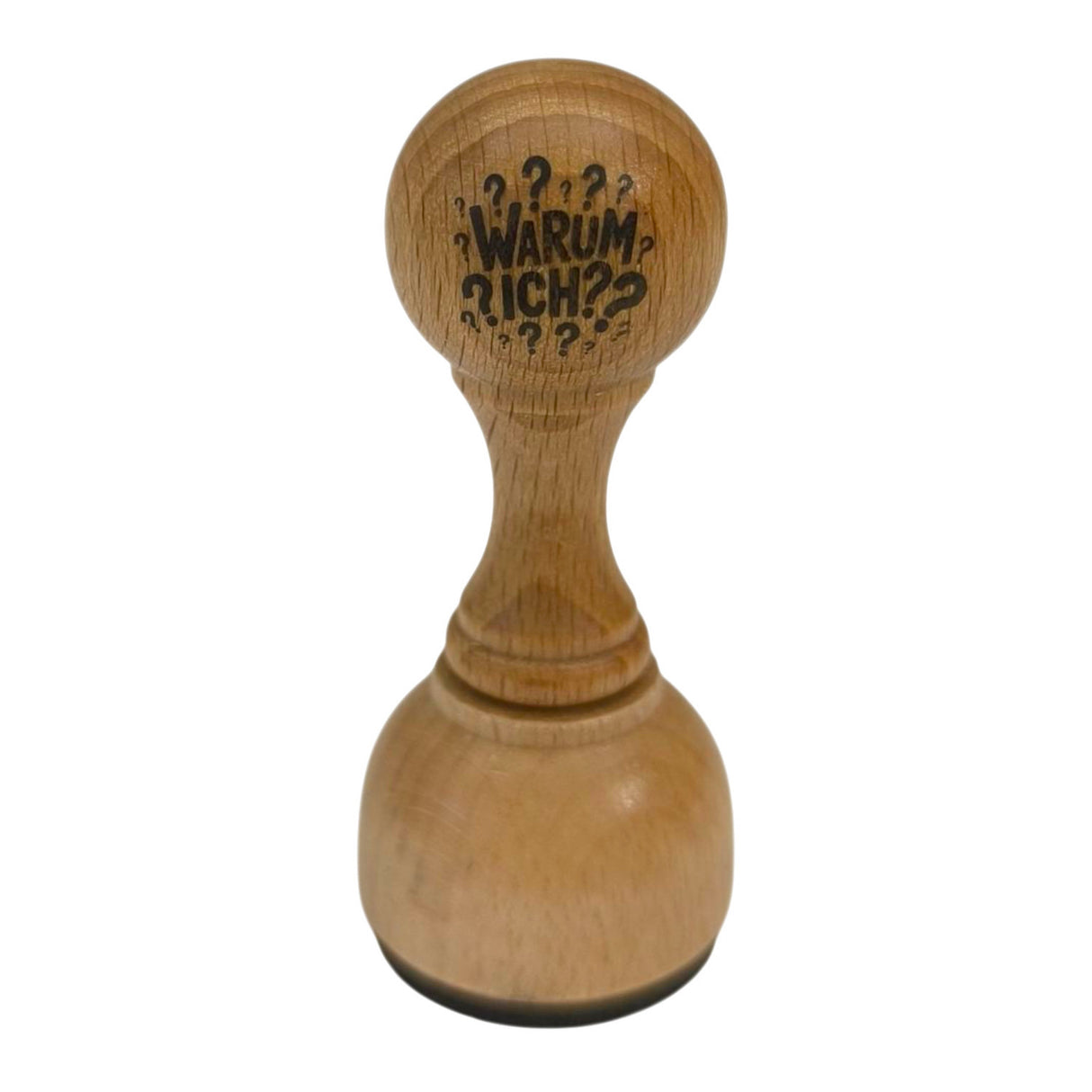 Warum ich? Holzstempel