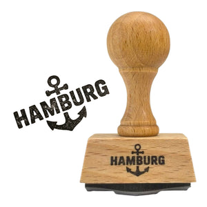 Hamburg Holzstempel mit Anker