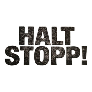 Halt Stopp! Holzstempel