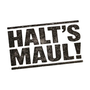 Halt's Maul Holzstempel