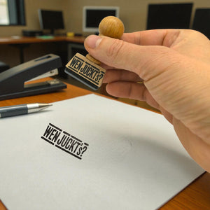 Wen juckt's Holzstempel