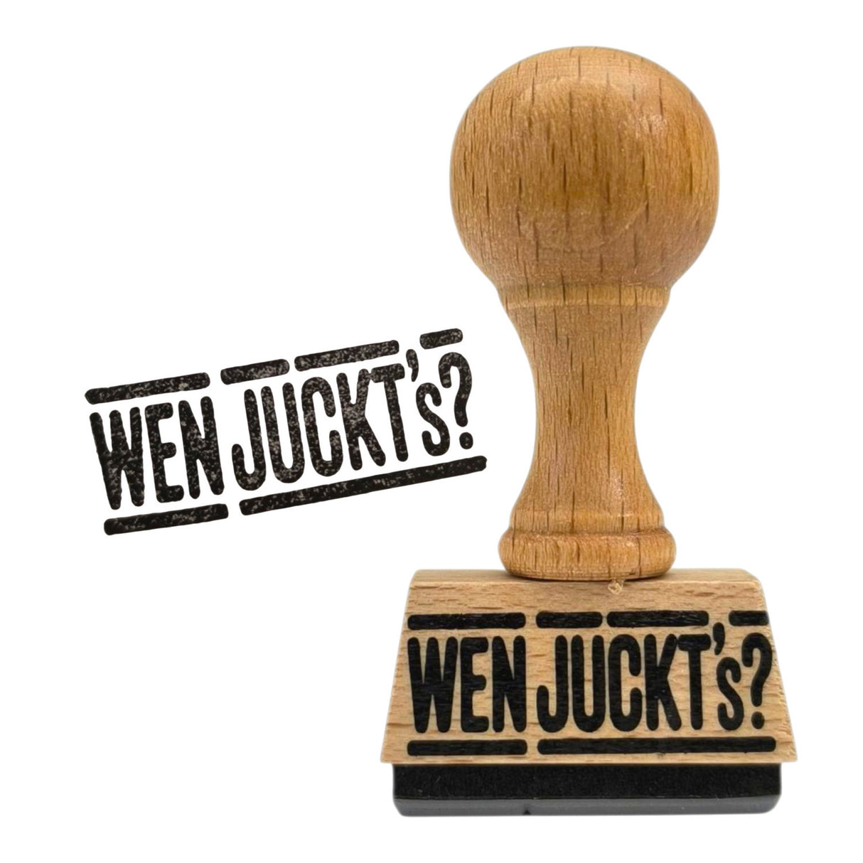 Wen juckt's Holzstempel