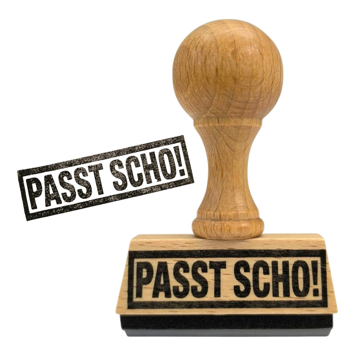 Passt scho! Holzstempel