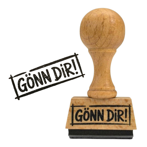 Gönn dir! Holzstempel
