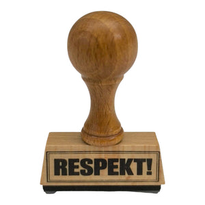 Respekt! Holzstempel