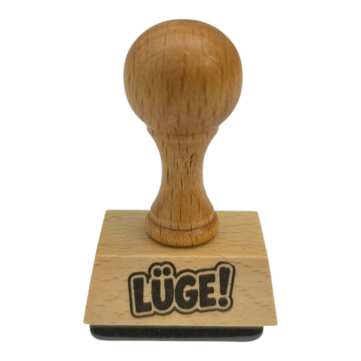 Lüge Holzstempel