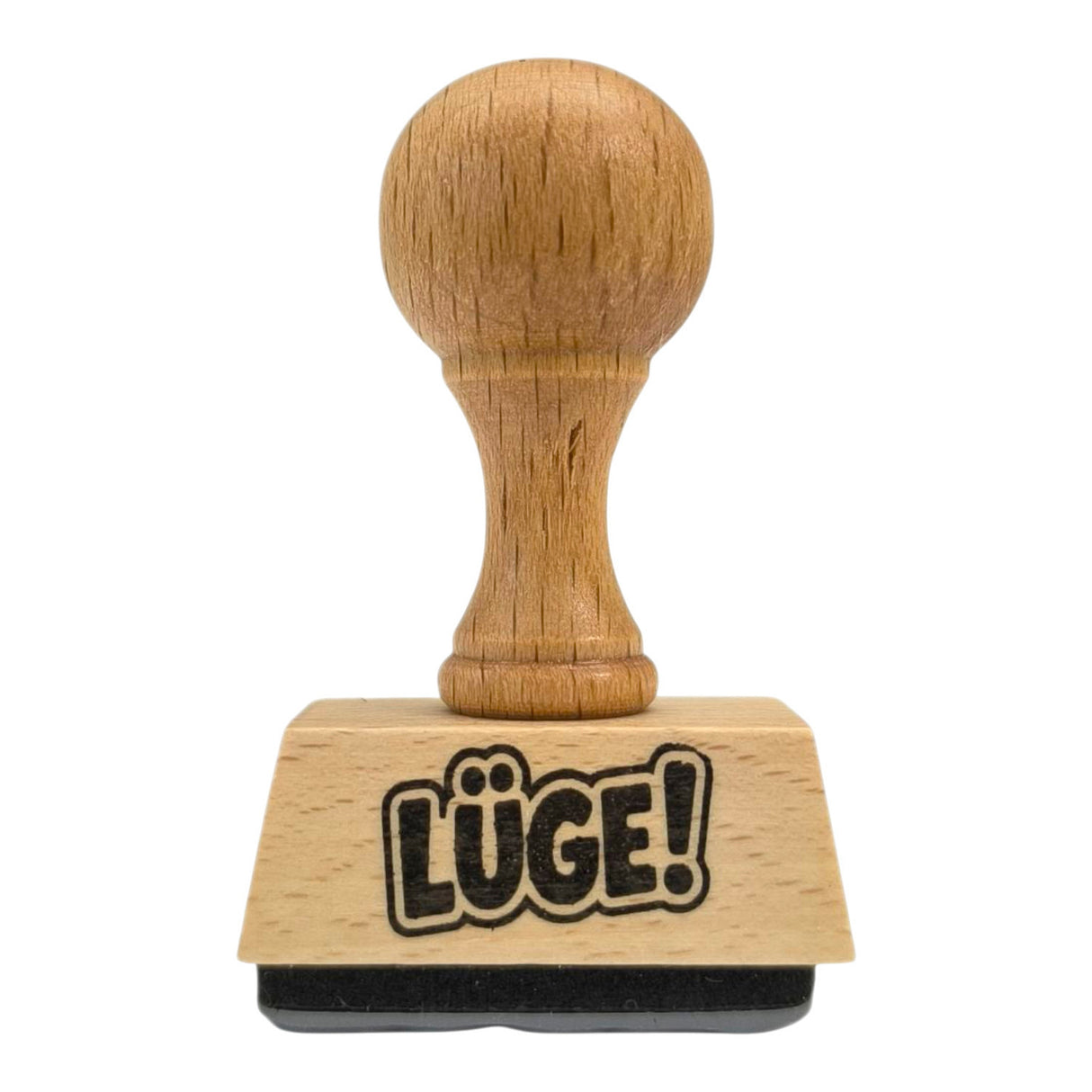 Lüge Holzstempel