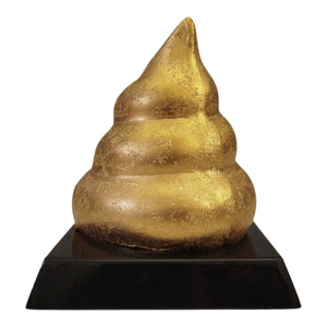 Kackhaufen Trophäe in gold - Scheißhaufen Pokal