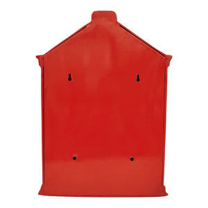 Retro Post Box Briefkasten aus Metall in rot