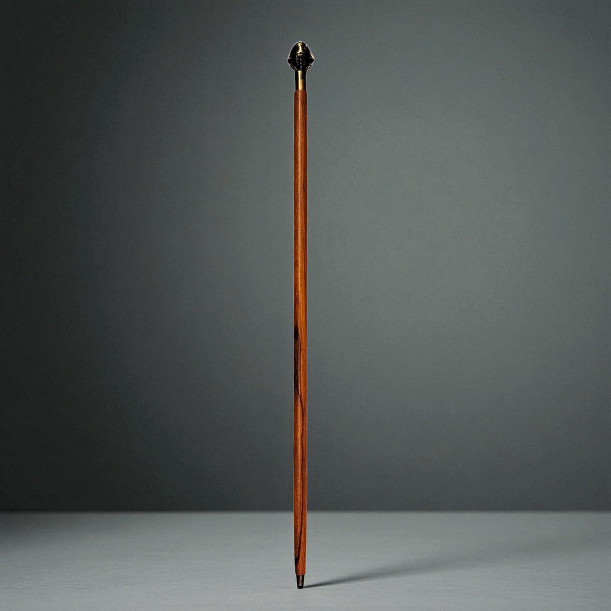 Napoleon Bonaparte Spazierstock aus Holz mit goldenem Griff aus Metall