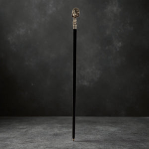 Last der Welt Spazierstock aus Holz mit silbernem Griff aus Metall