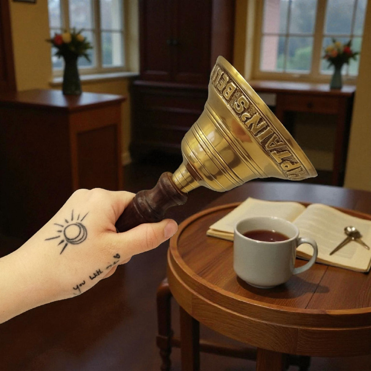 Captain Tischklingel für den Kapitän - maritime Tischglocke