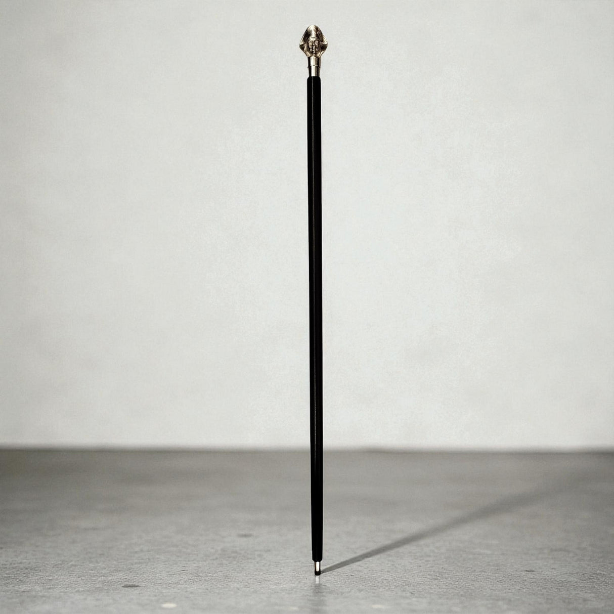 Napoleon Bonaparte Spazierstock aus Holz mit silbernem Griff aus Metall