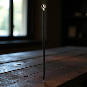 Anker Spazierstock aus Holz mit silbernem Griff aus Metall