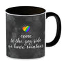 Kaffeebecher mit Spruch: Come to the gay side, we ...