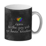 Kaffeebecher mit Spruch: Come to the gay side, we ...