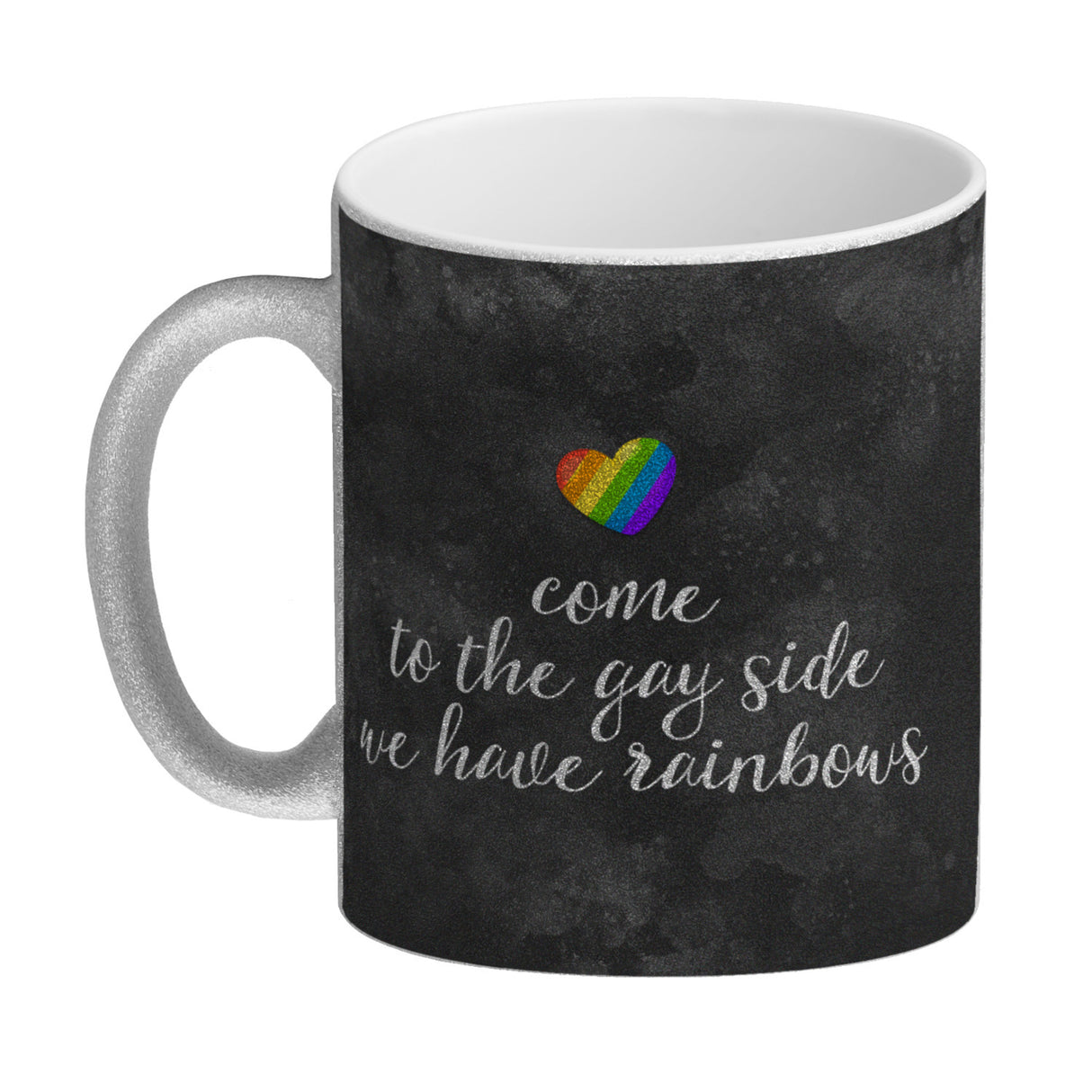 Kaffeebecher mit Spruch: Come to the gay side, we ...