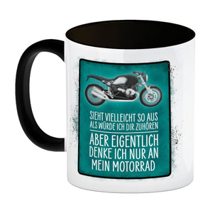 Ich denke nur an mein Motorrad Kaffeebecher