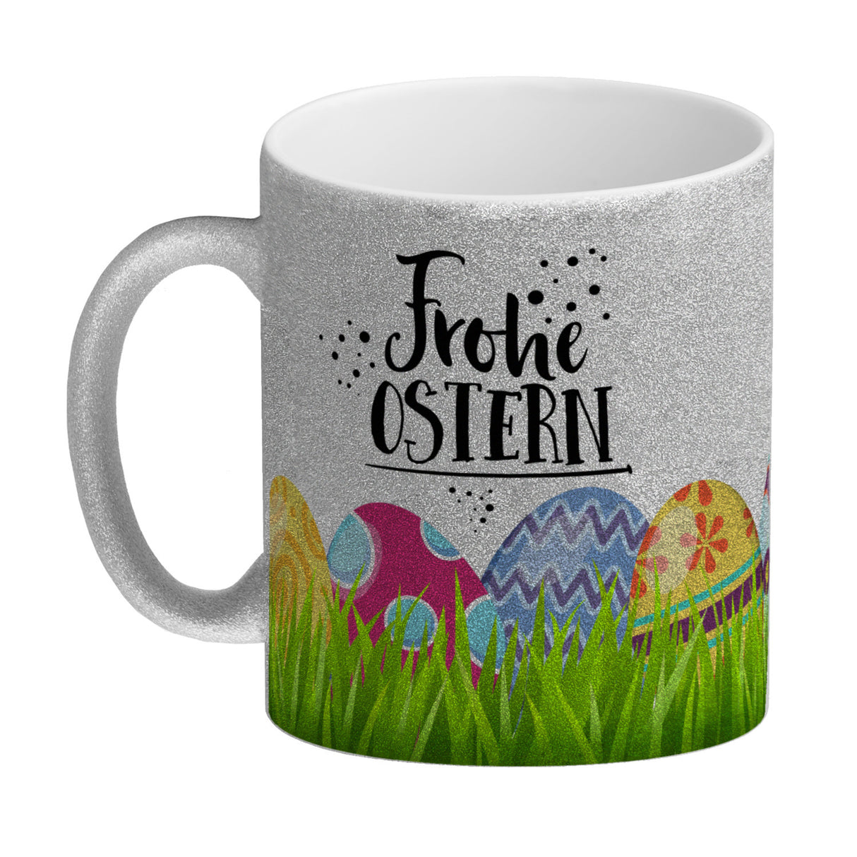 Kaffeebecher mit Spruch: Frohe Ostern