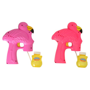 Flamingo Seifenblasenpistole mit Musik und Licht in rosa