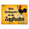 Mein Lieblingstier ist der Zapfhahn Metallschild mit Bier Motiv Bar Kneipe Hahn