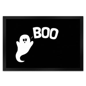 Gespenst Fußmatte mit Spruch: Boo