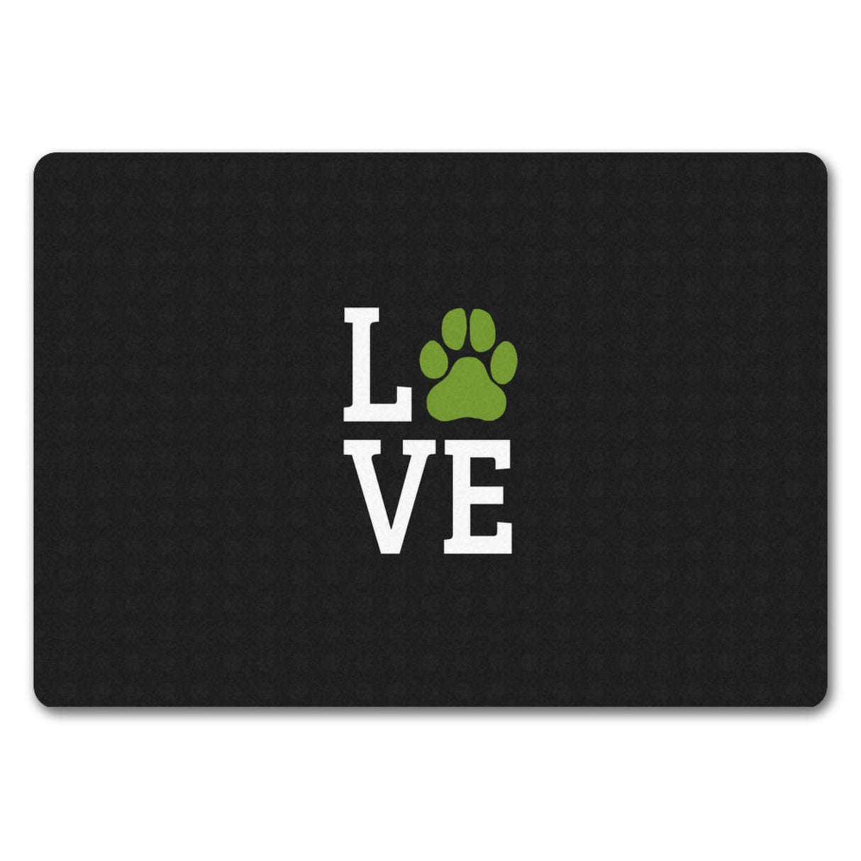 Love Fußmatte mit Pfote Motiv - Hund Hunde Familie wohnen Wohnung Liebe