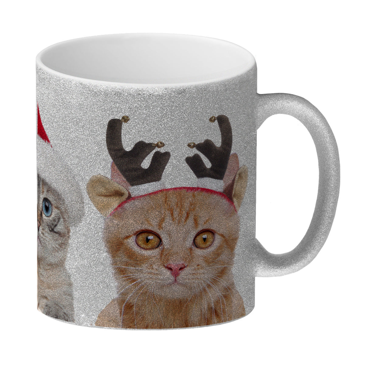 Katzen Tasse Kaffeebecher mit Weihnachtsmotiv