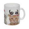 Katzen Tasse Kaffeebecher mit Weihnachtsmotiv