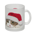 Kaffeebecher mit niedliche Katze und Nikolausmütze