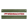 I love Weihnachten Metallschild mit Weihnachtsmuster Motiv - Sterne Advent Stern Herz