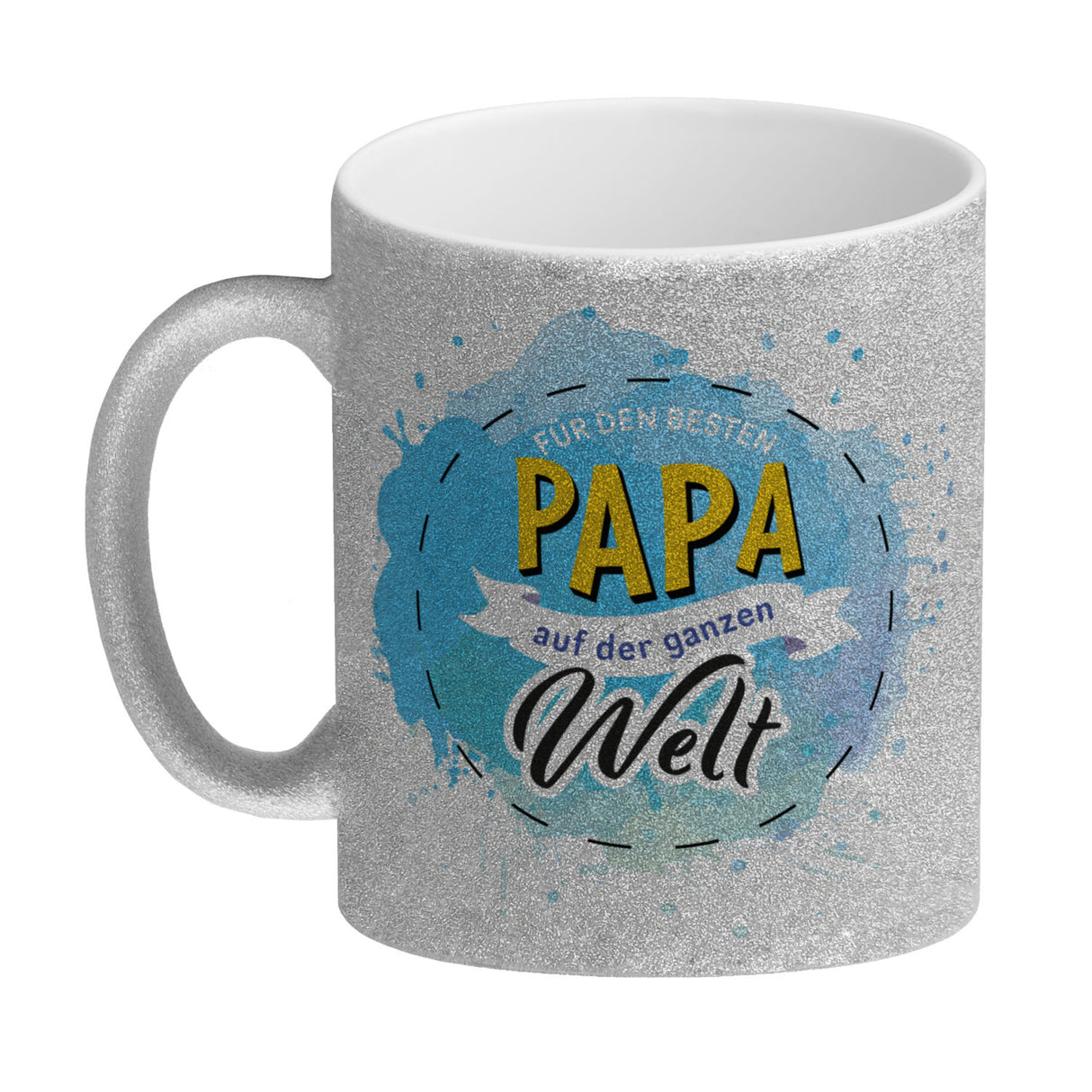 Für den besten Papa Kaffeebecher mit Wasserfarben Motv