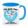 Papas bester Schwimmer Kaffeebecher mit Samen Illustration