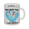 Papas bester Schwimmer Kaffeebecher mit Samen Illustration