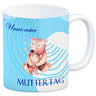 Nilpferd-Kaffeebecher zu ersten Muttertag mit Mama und Baby in rosa