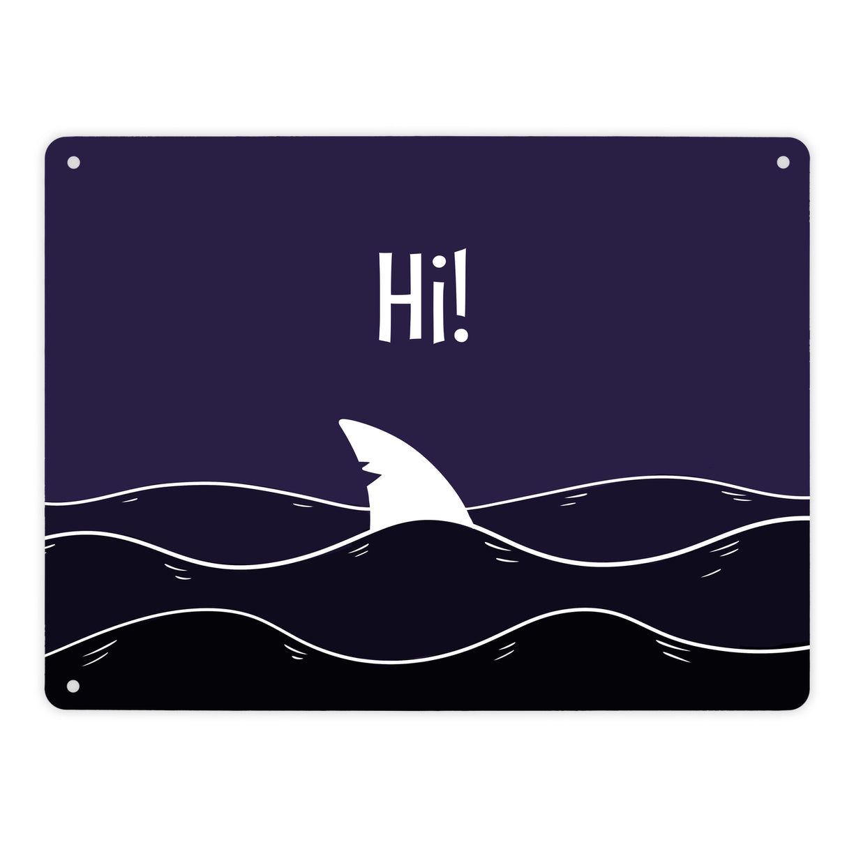 Haiflosse im Meer Sticker