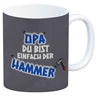 Kaffeebecher Papa Du bist einfach der Hammer - Vatertag Tasse