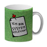 Kaffeebecher mit Spruch - Ich bin systemrelevant Arbeit Lustig Virus Krise