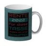 Rente 2021 Kaffeebecher - dafür musste ich lange arbeiten - Vintage Tasse bedruckt