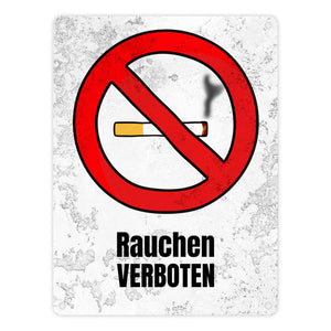 Rauchen verboten Verbotsschild im Comic-Stil