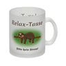 Kaffeebecher Relax-Tasse Bitte kein Stress mit schlafendem Faultier