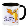 Gut zu Vögeln Kaffeebecher mit lustigem Vögelchen und Spruch