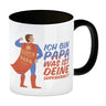 Ich bin Papa was ist deine Superkraft Kaffeebecher mit Superheldmotiv