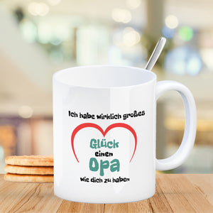 Ich habe wirklich großes Glück eine Oma wie dich zu haben Kaffeebecher